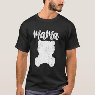 Mama PANDA Vintage Gift Ideas for Mother T-Shirt