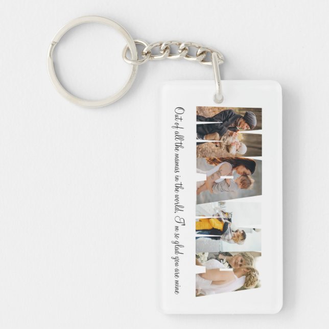 Mama Photo Collage Acrylic Keychain Mother's day (Front)