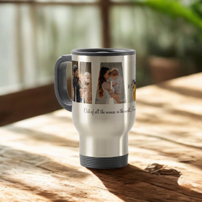 Mama Photo Collage Travel Mug for Mother's day (Creator Uploaded)
