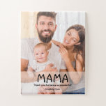 Mama photo Mother's day Personalised Jigsaw Puzzle<br><div class="desc">Introducing our Mama Photo Mother's Day Personalised Puzzle – a heartwarming and unique gift to celebrate the special mothers in your life. This puzzle features a customisable photo of "Mama, " adding a personal touch to this cherished keepsake. Customise the puzzle with a photo that holds sentimental value, capturing a...</div>