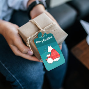 Mama Polar Bear Christmas Gift Tags