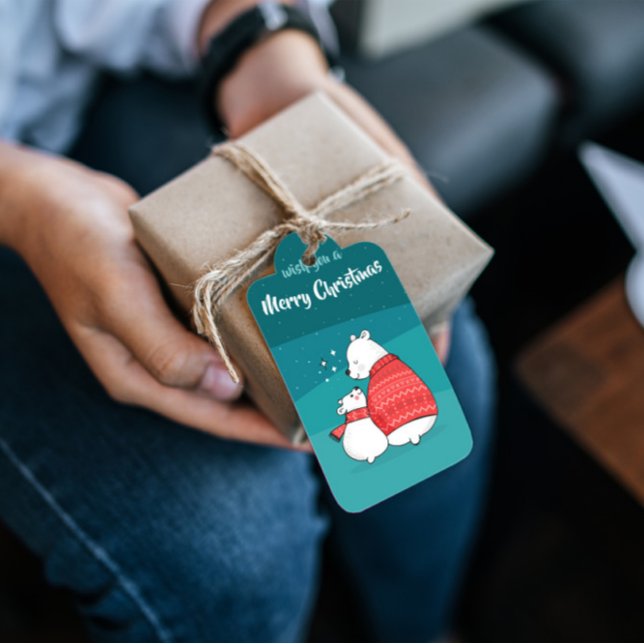 Mama Polar Bear Christmas Gift Tags (Creator Uploaded)