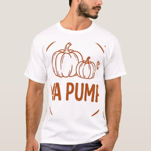 Mama Pumpkin Pumpkin Patch Fall Stamp T-Shirt