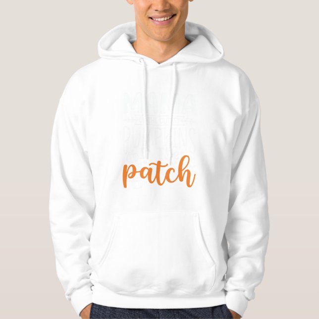 Mama Pumpkins Patch Halloween Design_1 Hoodie (Front)
