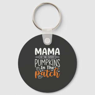 Mama Pumpkins Patch Halloween Design_1 Key Ring