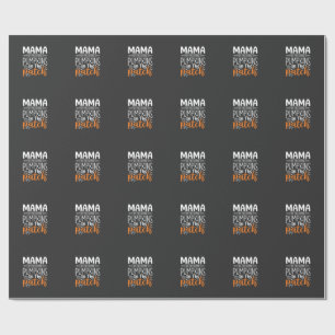 Mama Pumpkins Patch Halloween Design_1 Wrapping Paper