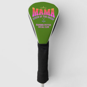 MAMA QUEEN OF THE GREEN Custom Golf Head Cover