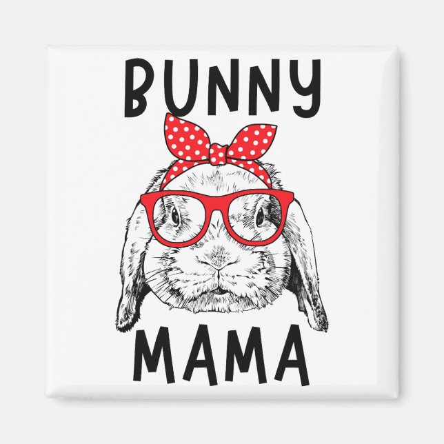 Mama Rabbit Mum Mother's Day  Magnet (Front)