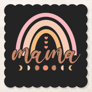 Mama Rainbow Paper Coaster