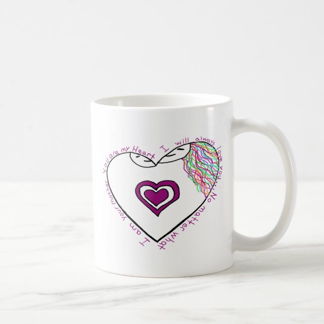 Mama Reveal Drawing and Poem Coffee Mug (Right)