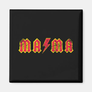 Mama Rocks Rock And Roll Mother's Day New Moms Dis Magnet