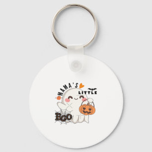 Mama’s Boo – Cute Kawaii Halloween Boo 2025 Graphi Key Ring