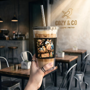 Mama’s Cosy Nest Black Acrylic Tumbler Gift
