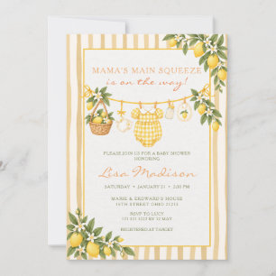 Mama’s Main Squeeze Lemon Baby Shower Invitation