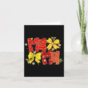 Mama Santa Christmas Family Matching Pajamas Xmas Card