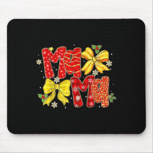 Mama Santa Christmas Family Matching Pajamas Xmas  Mouse Pad