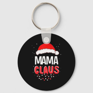 Mama Santa Claus Christmas Matching Costume Key Ring
