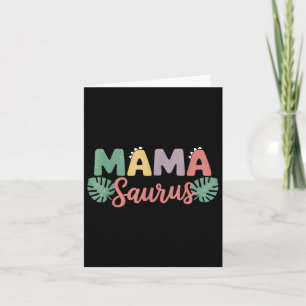 Mama Saurus Mum Dad Dinosaur Birthday Family Match Card