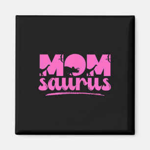Mama Saurus T-rex Dinosaur Mother Saurus Family Ma Magnet