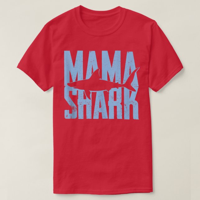 Mama Shark , Funny Husband Son Daughter Gift  T-Shirt (Design Front)