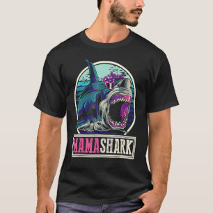 Mama Shark Ocean Mum Animal Sea Monster Mothers Da T-Shirt