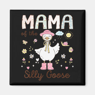 Mama Silly Goose First Birthday Graphic Art Magnet