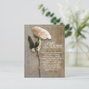 Mama - simply irreplaceable - vintage holiday post postcard