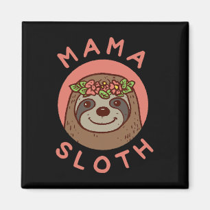 Mama Sloth Cute Gift For Mum From Son Daughter Mot Magnet