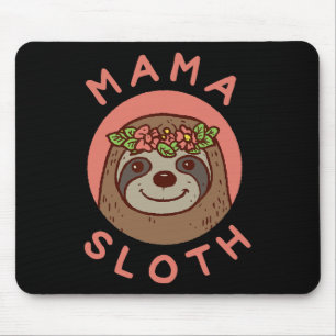 Mama Sloth Cute Gift For Mum From Son Daughter Mot Mouse Pad