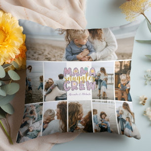 Mama Snuggle Crew Floral 10 Photo Collage Cushion