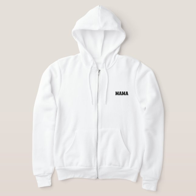 Mama Sweatshirt, Custom Mama ,Mothers day gift Hoodie (Laydown)