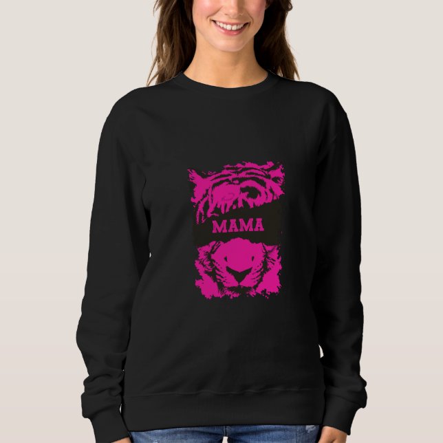 Mama Sweatshirt with Tiger Print (Front)