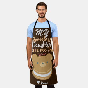Mama & Sweetest Daughter Names Personalised Custom Apron