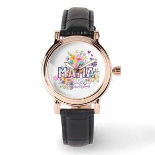Mama the heart of Family Trendy Design Watch