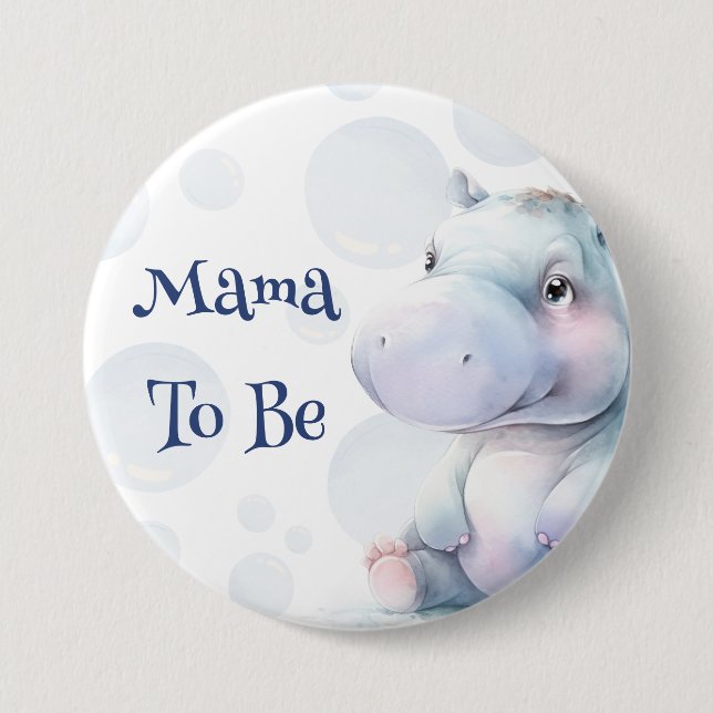 Mama To Be Baby Shower  7.5 Cm Round Badge (Front)