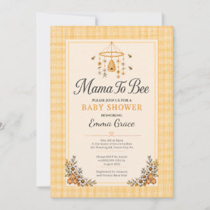 Mama to Bee Baby Shower Invitation
