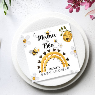 Mama to Bee Baby Shower Napkin