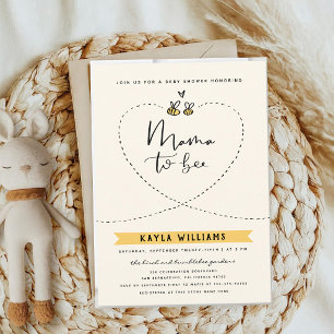 Mama to Bee Gender Neutral Baby Shower Invitation
