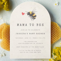 Mama to Bee Honey Heart Photo Baby Shower