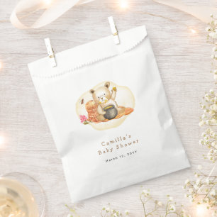 Mama To Bee Teddy Bear Honeycomb Baby Shower Favour Bags