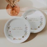 Mama to Bee Wildflower Baby Shower Paper Plate<br><div class="desc">Celebrate the mom-to-be with these cute floral baby shower paper plates featuring a watercolor wildflower frame with tiny delicate wildflowers and bees.</div>