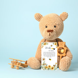 Mama to Bee Yellow flower Bumblebee books for baby Enclosure Card