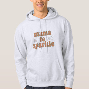 Mama to Sparkle: Retro Groovy Motherhood Typograph Hoodie