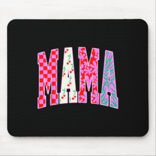 Mama Trendy Chequered Cherries Bow Halloween Famil Mouse Pad