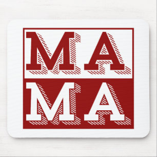 MAMA TYPOGRAPHY MOTHERS DAY GIFT MOUSE PAD