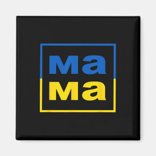 Mama Ukrainian Mom Flag Of Ukraine Proud Mother's Magnet