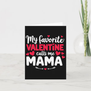 Mama Valentine Cute Romantic Valentines Day Couple Card