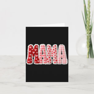 Mama Valentines Day Outfits Retro Mama Coquette Card