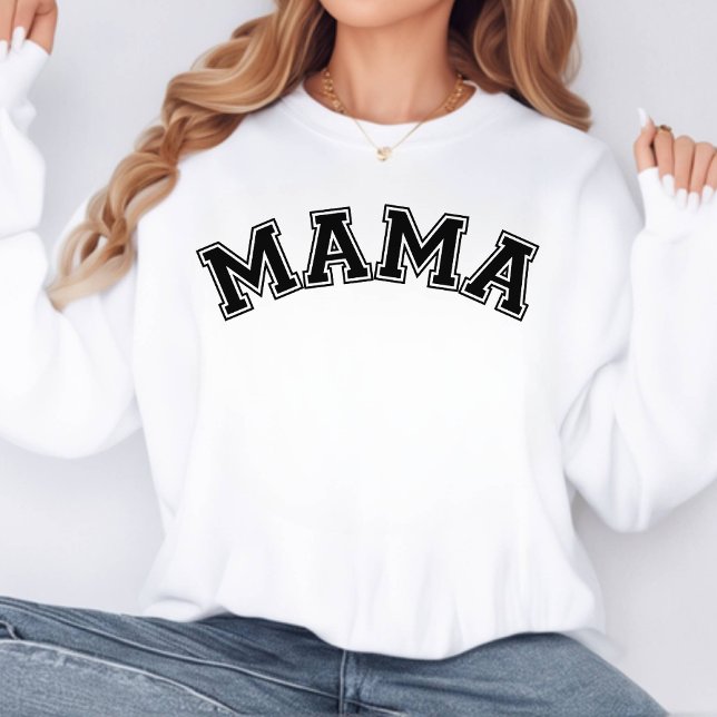 Mama Varsity Mother's Day Sweatshirt (MAMA Varsity Style Sweatshirt)