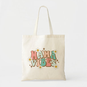 Mama Vibes with Daisies Tote Bag